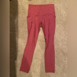 Athleta Raspberry Leggings